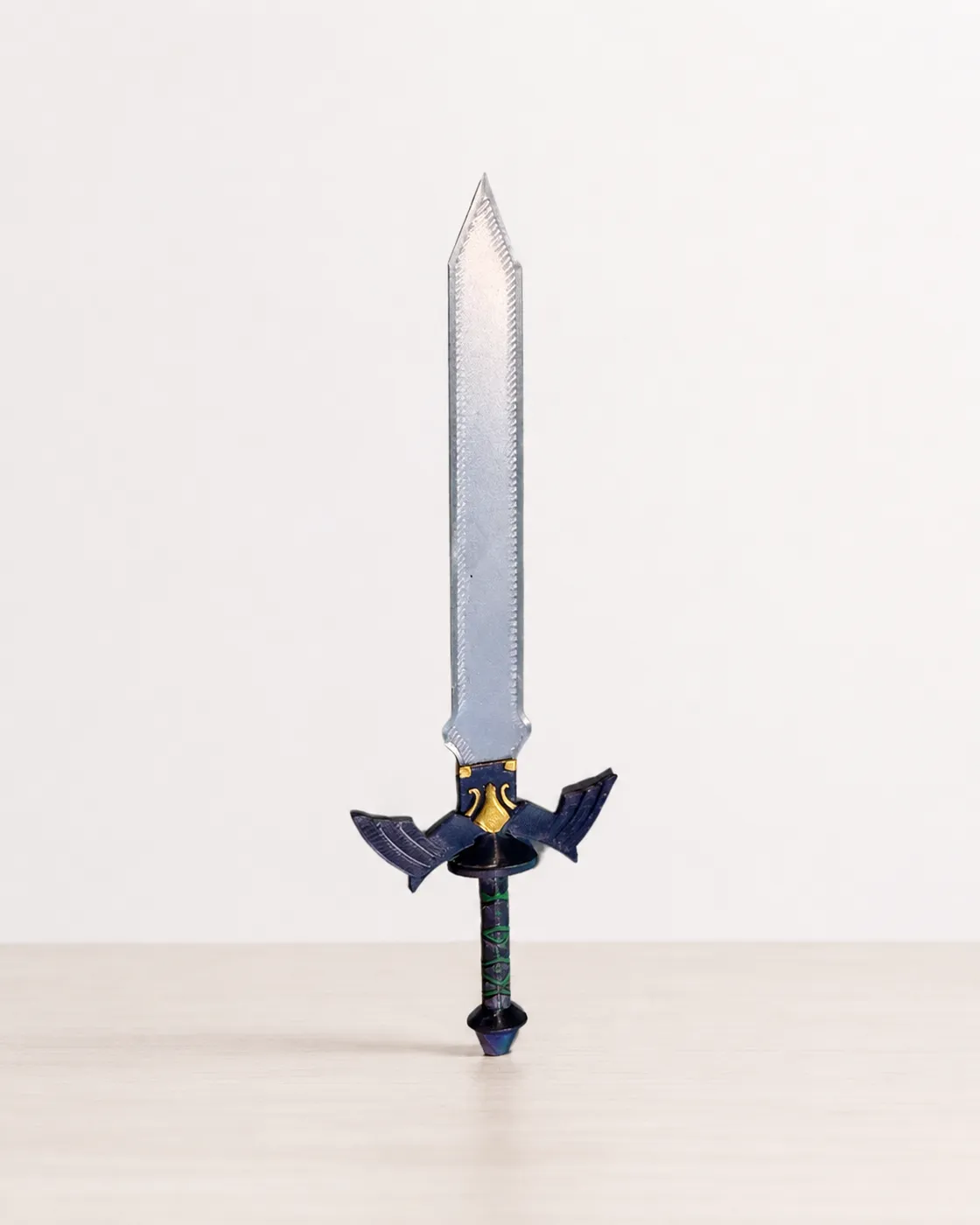 Marcapáginas inspirado en la Espada Maestra de The Legend of Zelda impreso en 3D