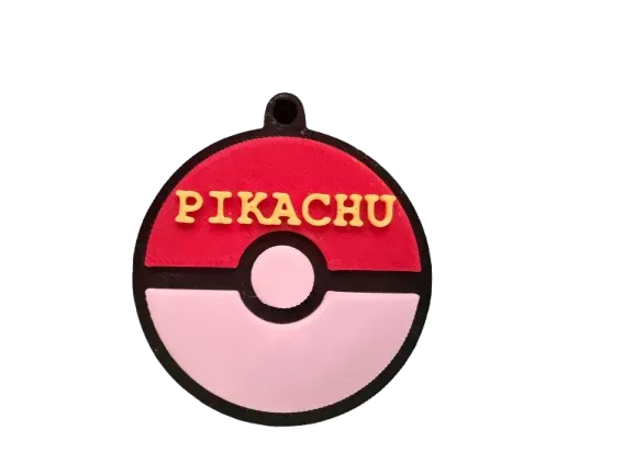 Chapa para mascota personalizada con nombre y diseño inspirado en Pokémon